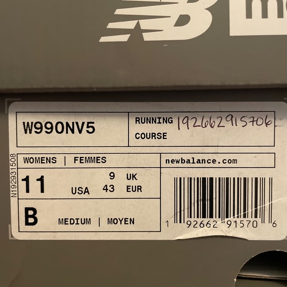 womens new balance 990NV5 size 11 - Picture 7 of 7